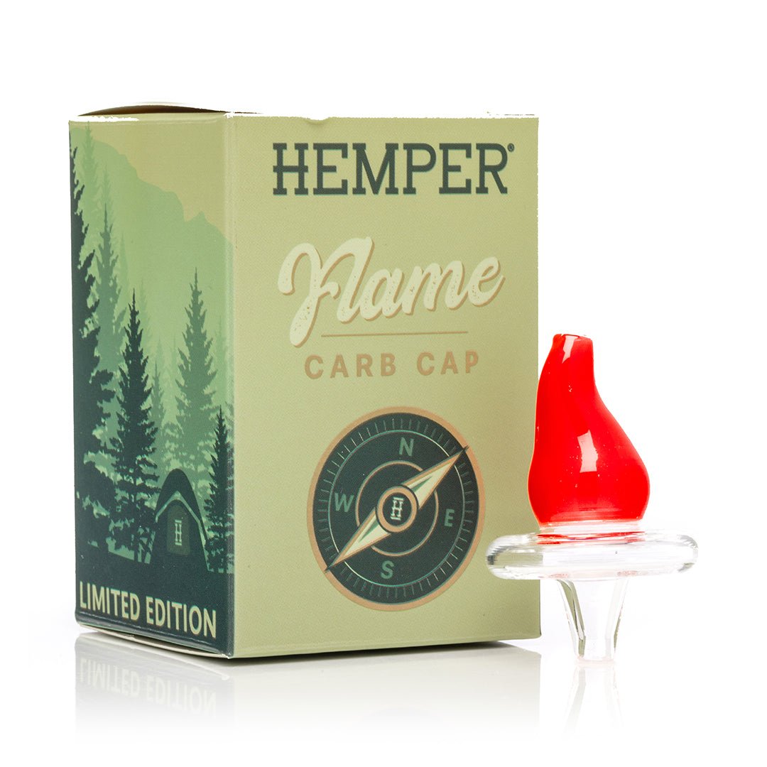 Bowlman Flame Glass Carb Cap - HEMPER -