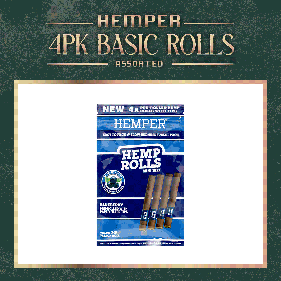 HEMPER Assorted Flavor Mini Hemp Rolls -