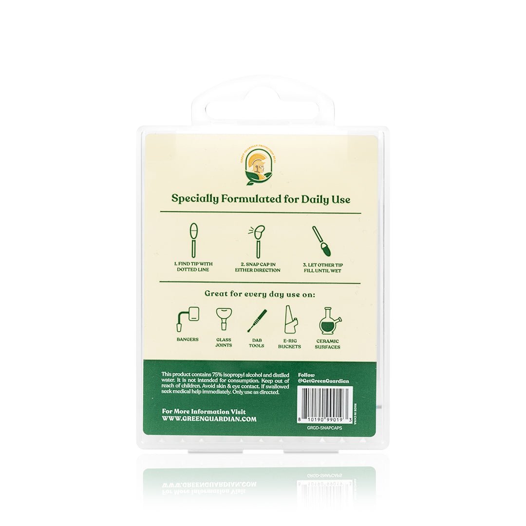 Green Guardian Snap Cap Alcohol Swabs - HEMPER -