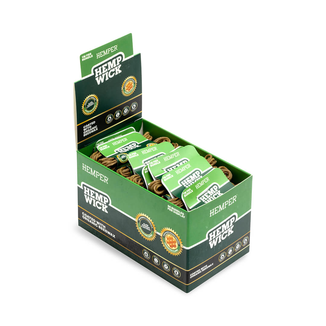 Hemp Wick - Organic Beeswax - HEMPER -