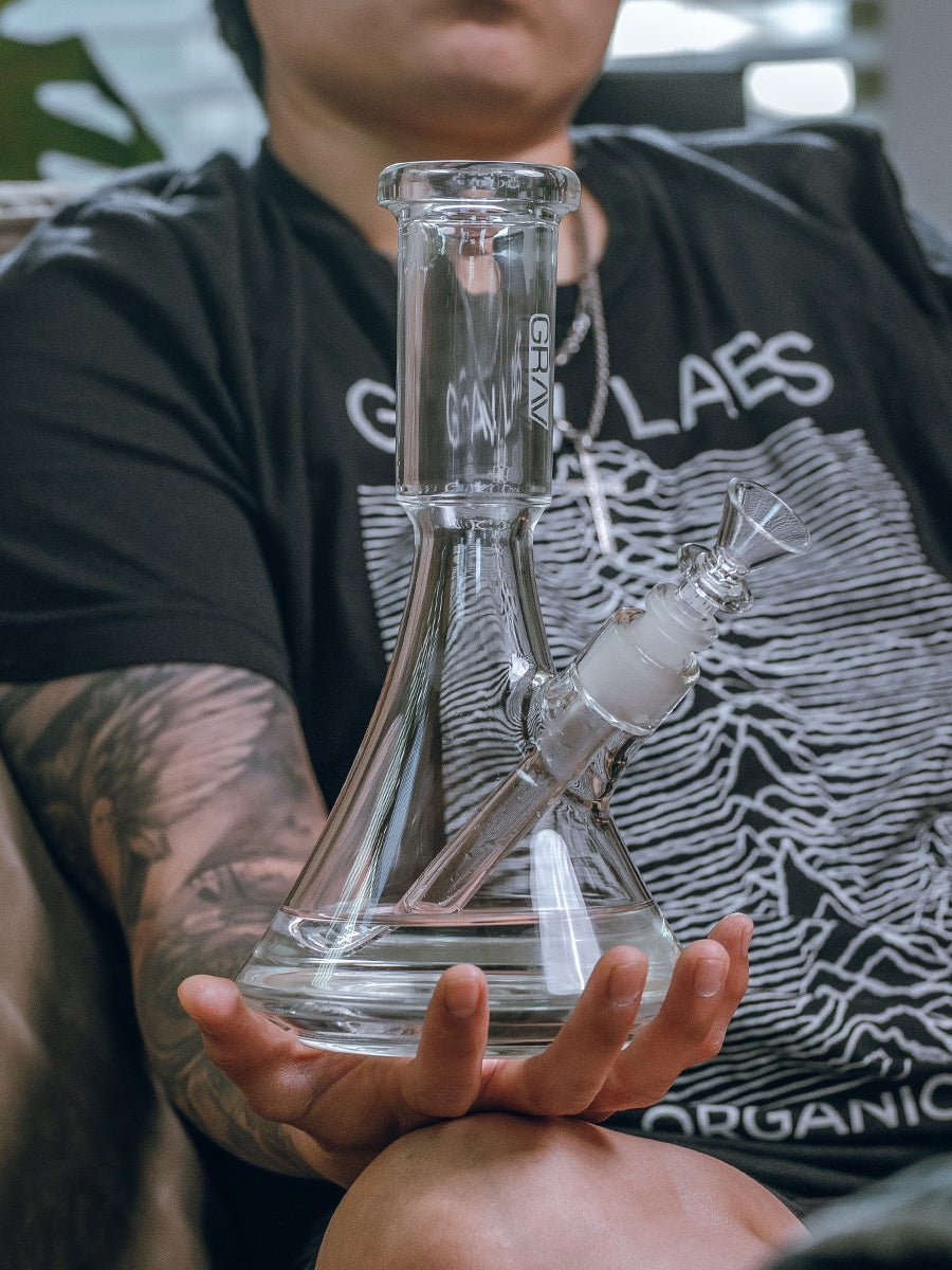 GRAV Medium Deco Beaker Bong - HEMPER -