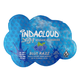 Indacloud - Blue Razz Delta 8 Vegan Gummies