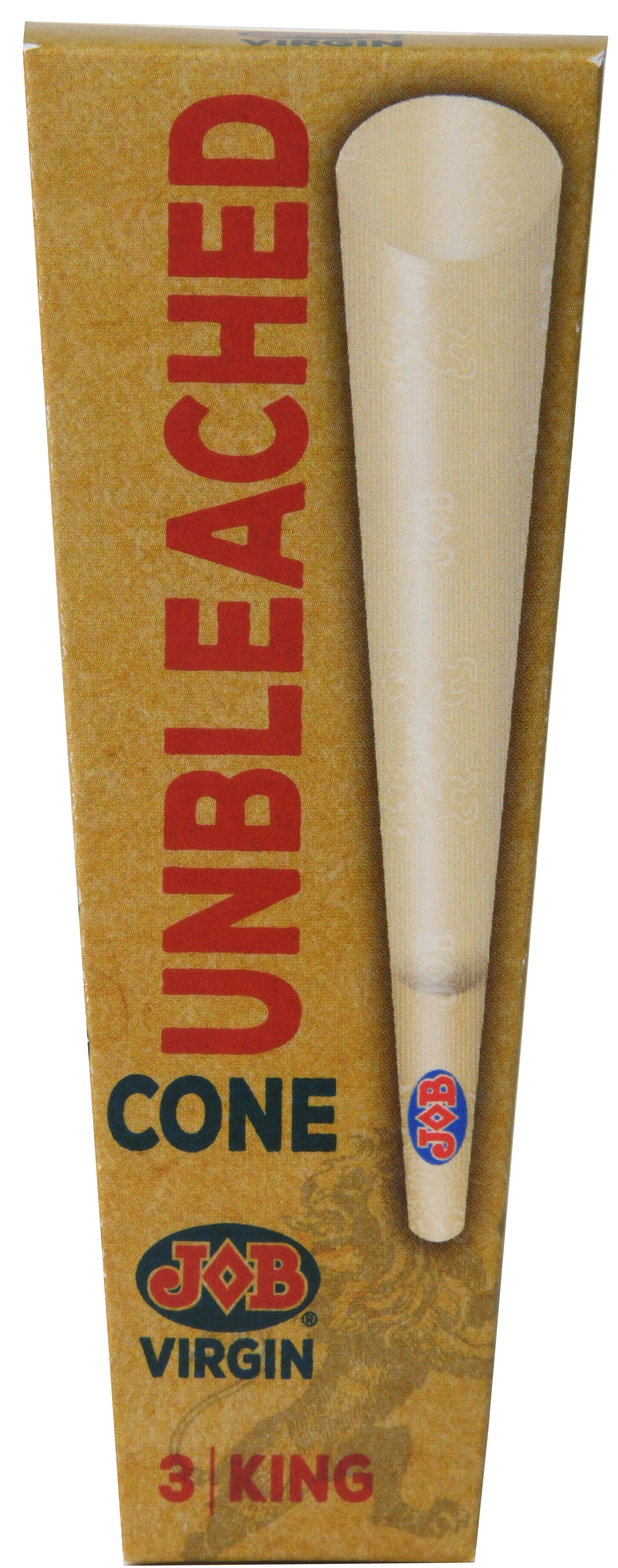 JOB Virgin Unbleached King Size Pre-Rolled Cones - 3-Pack -