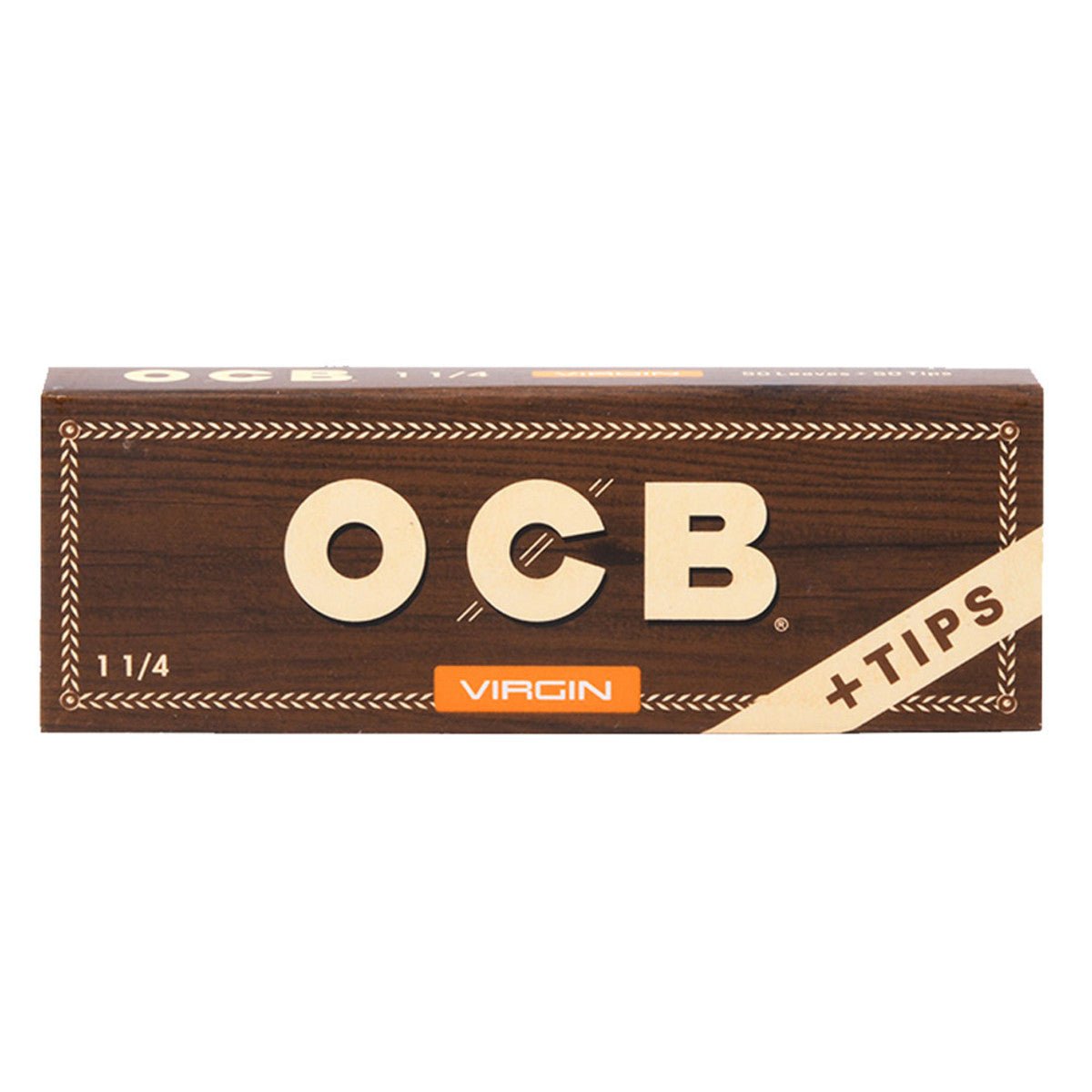 OCB Virgin 1 1/4 Size Rolling Papers With Tips -
