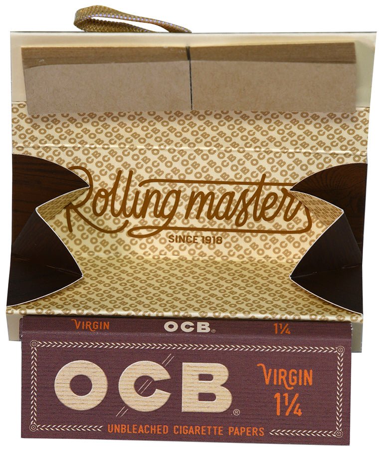 OCB Virgin 1 1/4 Size Rolling Papers Roll Kit -