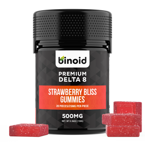 Binoid - Delta 8 Strawberry Bliss Gummies | 500MG
