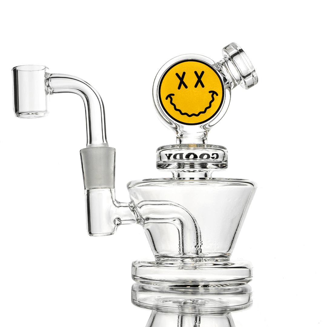 Goody Glass - Big Face Mini Dab Rig 4-Piece Kit - HEMPER - 