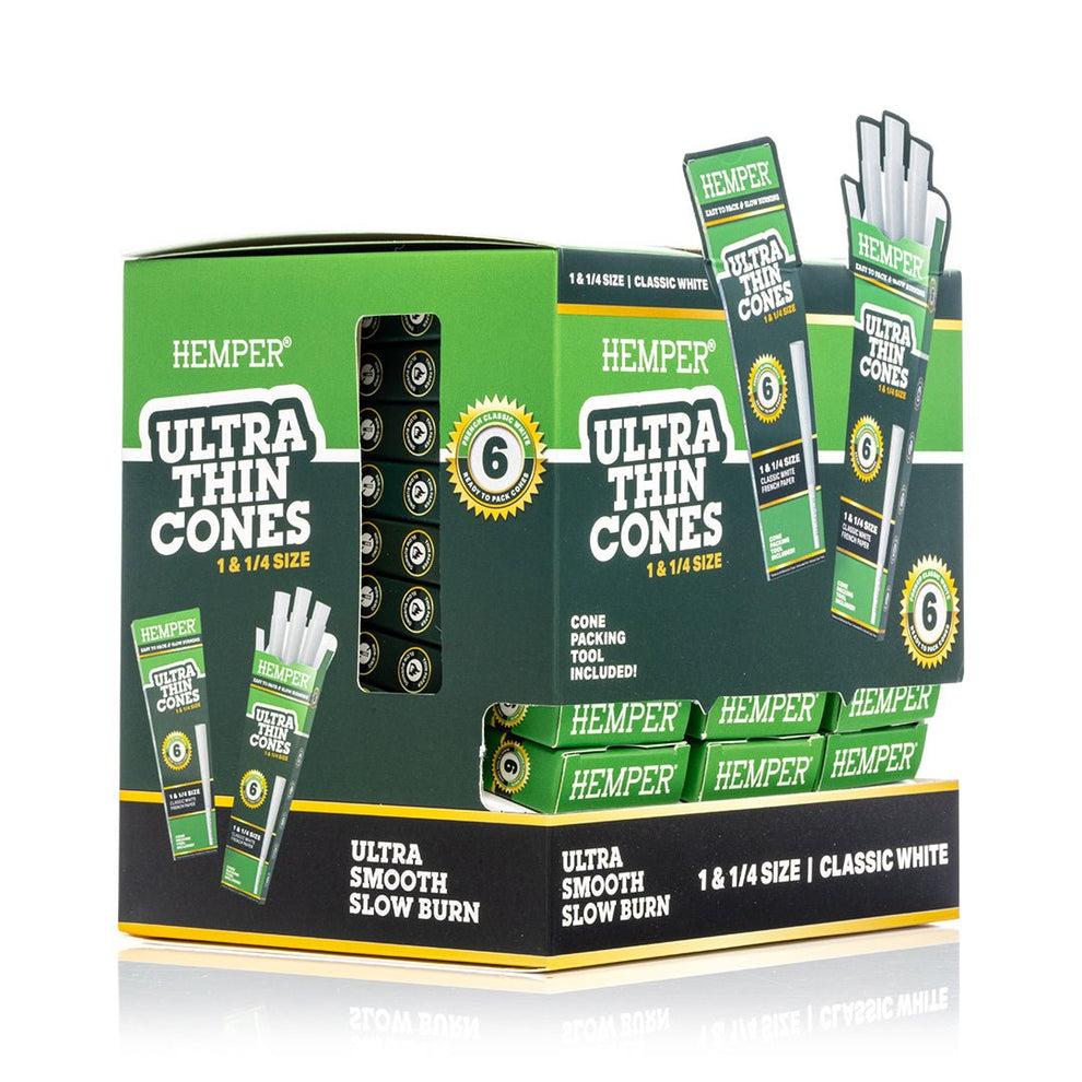 Ultra - Thin Pre - Rolled Cones - HEMPER - 10