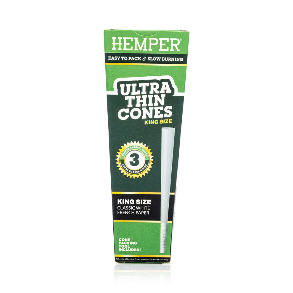HEMPER King Size Ultra Thin Cones 3PK - 1