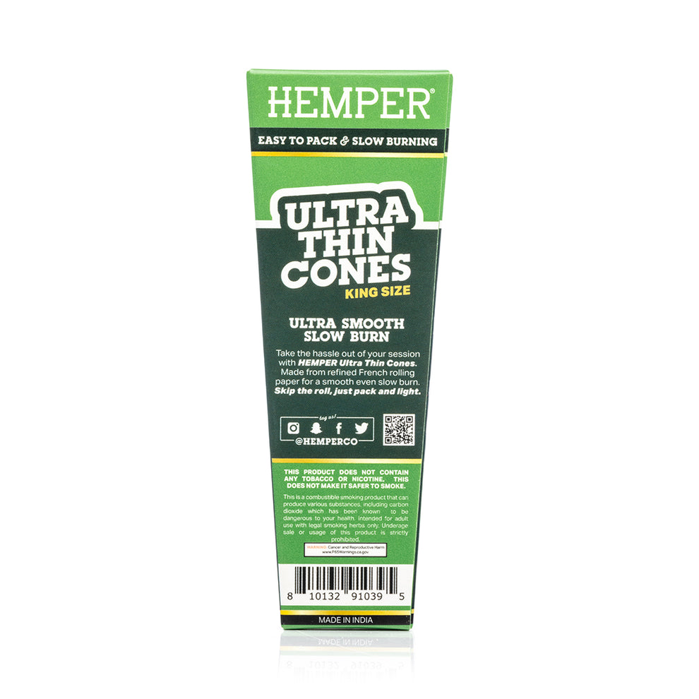 HEMPER King Size Ultra Thin Cones 3PK - 2