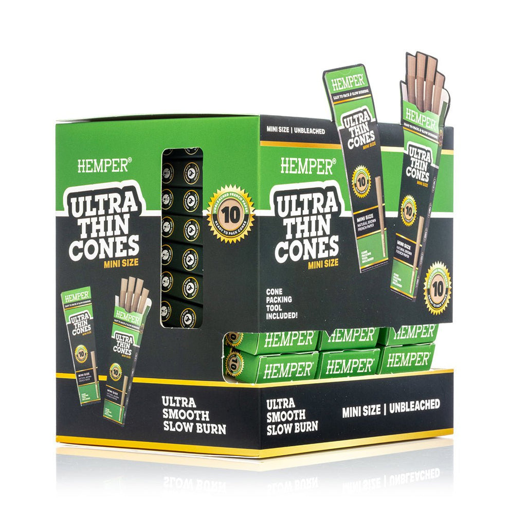 Ultra - Thin Pre - Rolled Cones - HEMPER - 16
