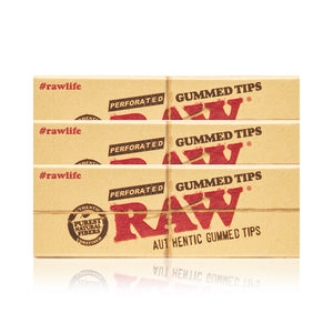 RAW - Perforated Gummed Filter Tips 50ct