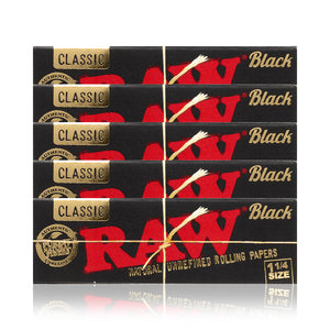 RAW - Black 1 1/4 Papers