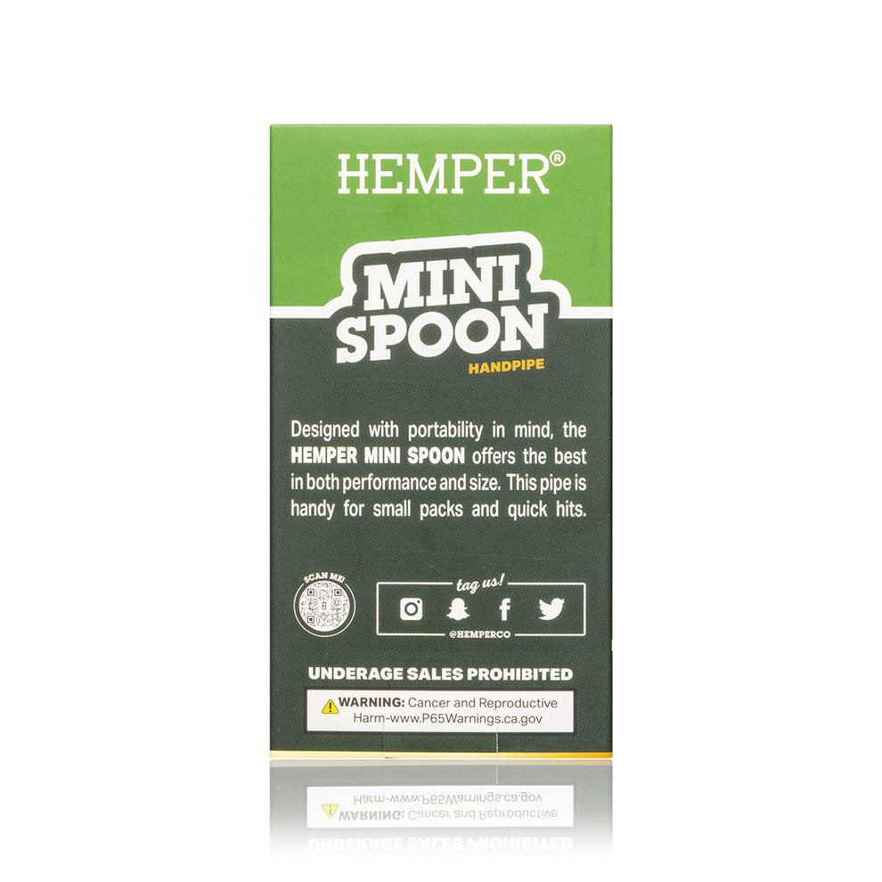 HEMPER Clear Mini Spoon Hand Pipe Packaging - 4