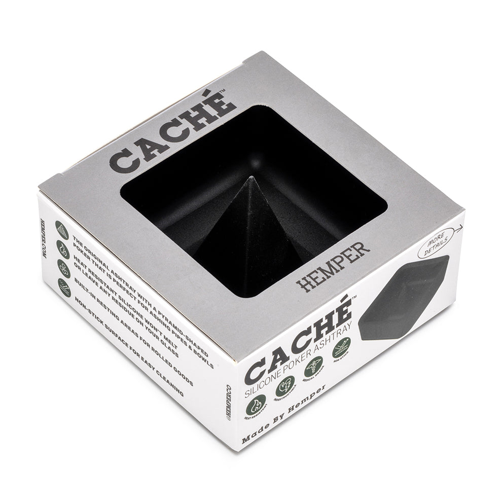 HEMPER Black Silicone Debowling Ashtray - 6