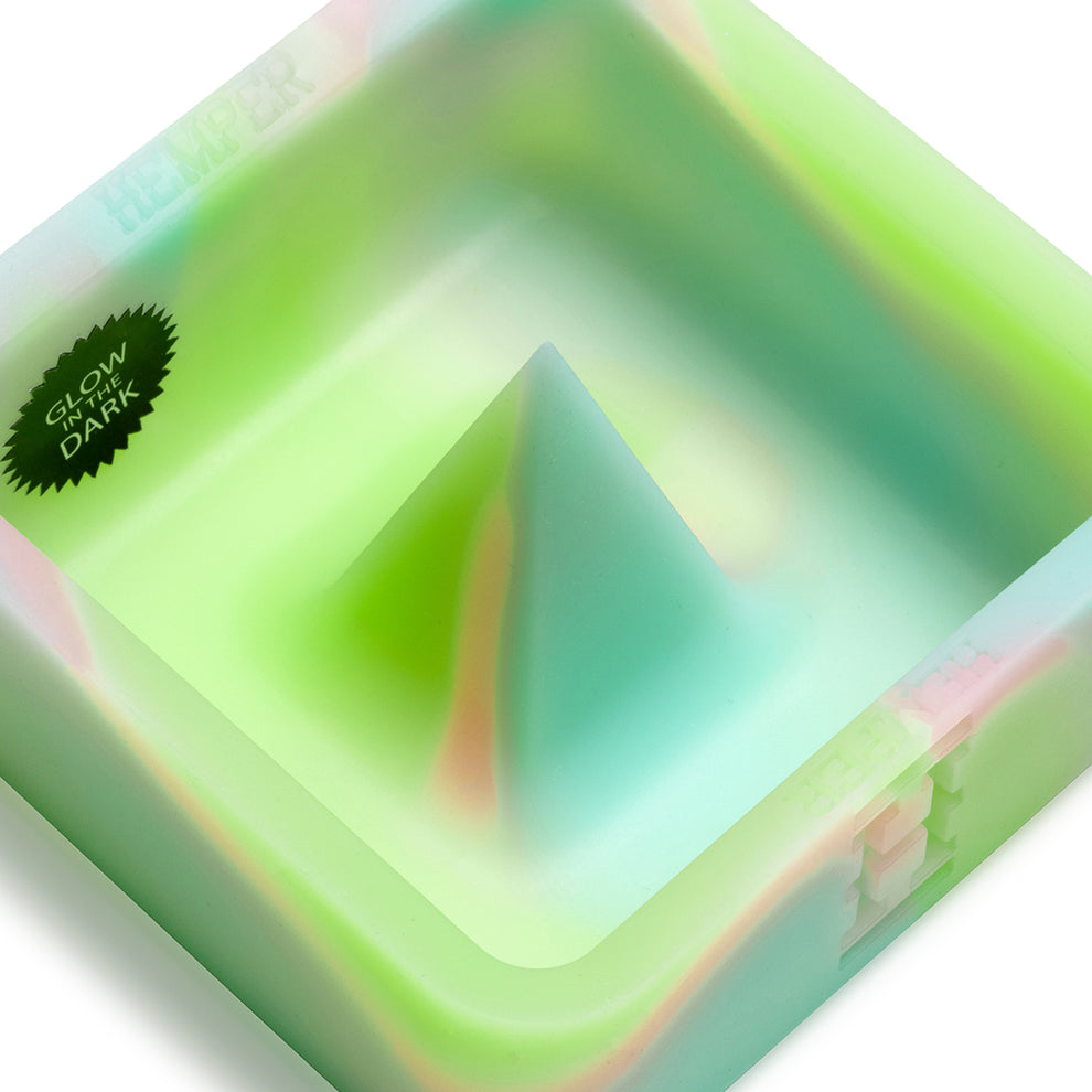 HEMPER Neon Rainbow Silicone Debowling Ashtray - 17
