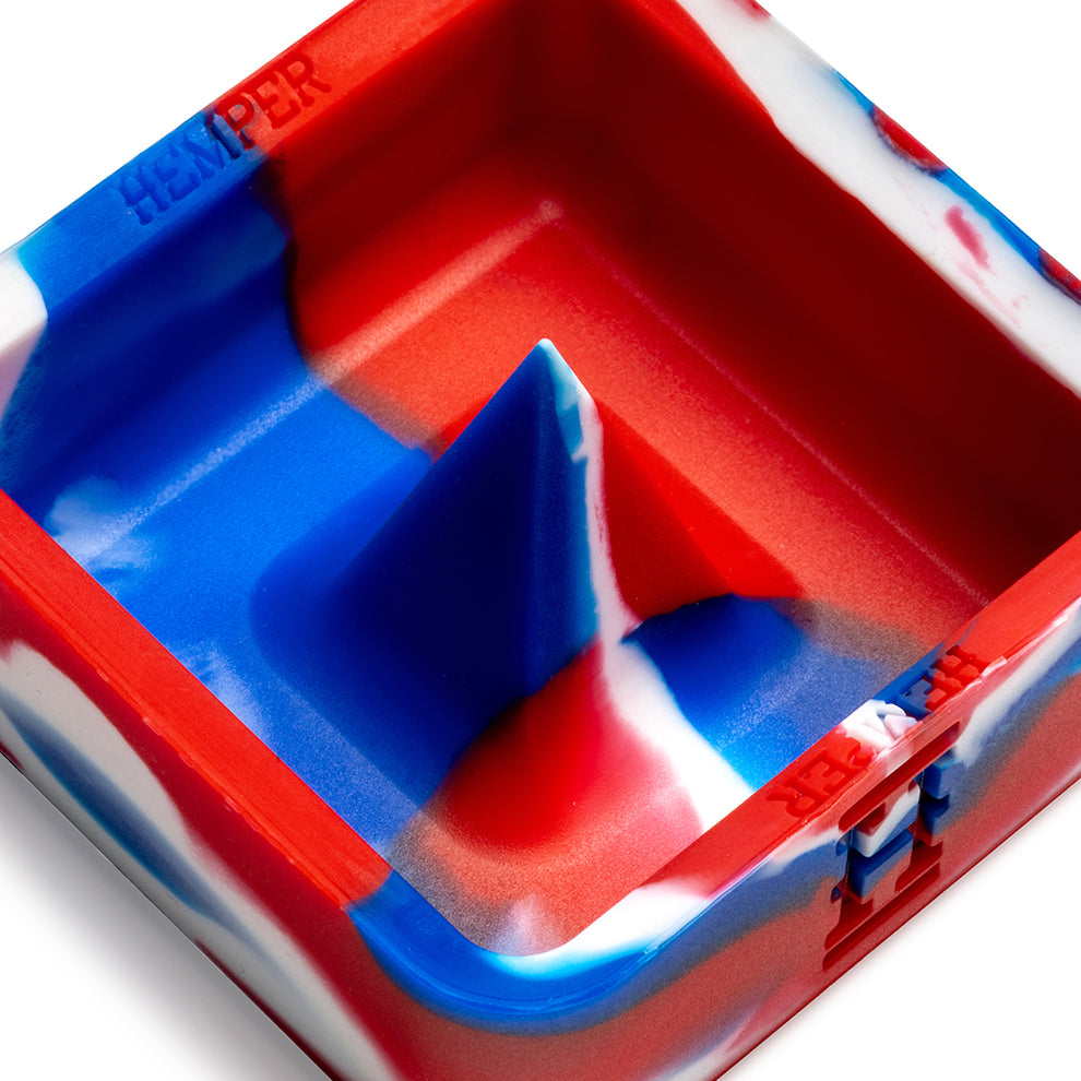 HEMPER Red White Blue Silicone Debowling Ashtray - 23