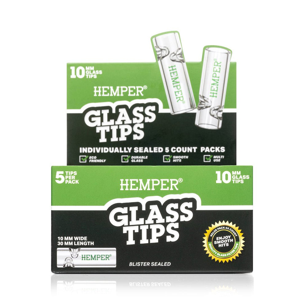 Glass Filter Tips 10mm | Display - HEMPER - 1