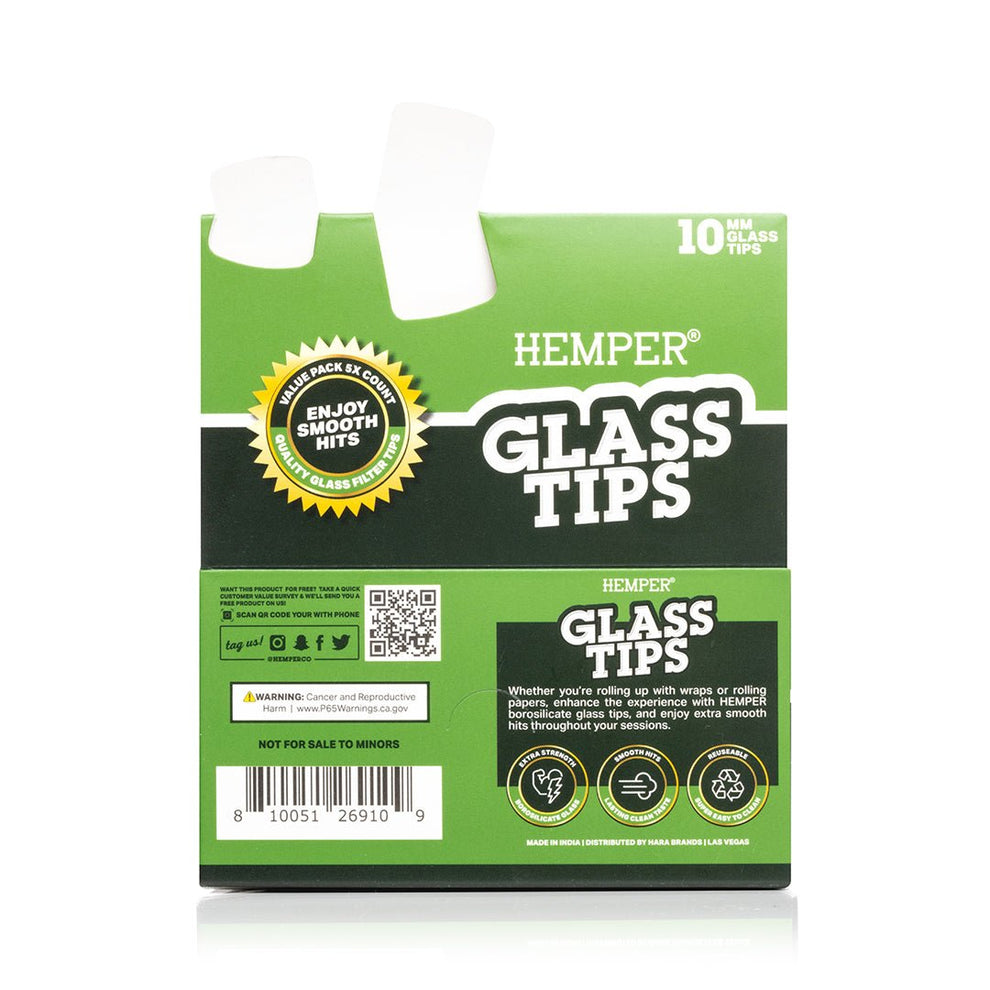 Glass Filter Tips 10mm | Display - HEMPER - 3