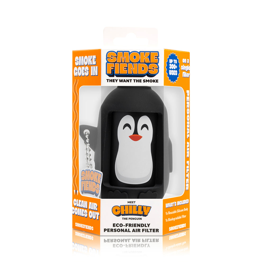 Smoke Fiends - Personal Air Filter Chilly The Penguin Themed Eco-Friendly - 1