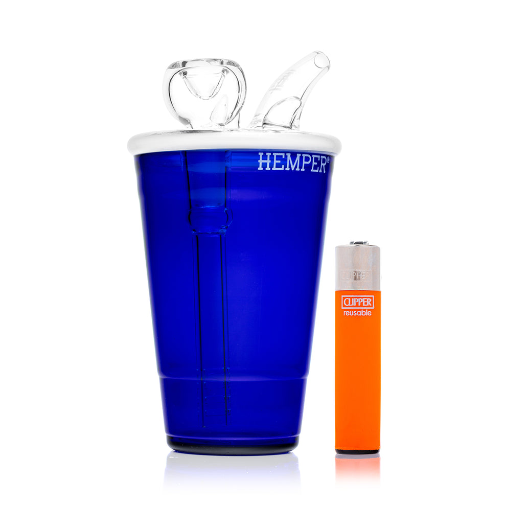 HEMPER Blue Beer Pong Cup Bong  - 8