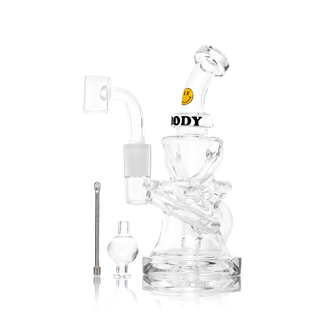 Goody Glass - Miss Swiss Mini Dab Rig 4-Piece Kit - HEMPER - 