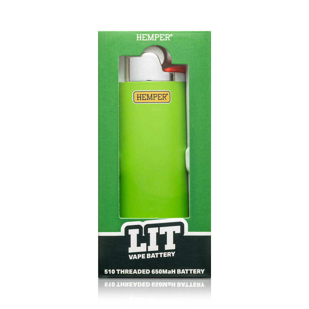 HEMPER Lit 510 Thread Vape Battery - Lime Green - 17