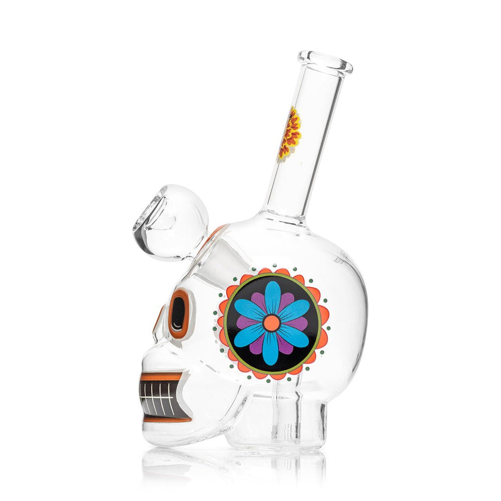 Dia De Los Muertos Skull Bong - HEMPER