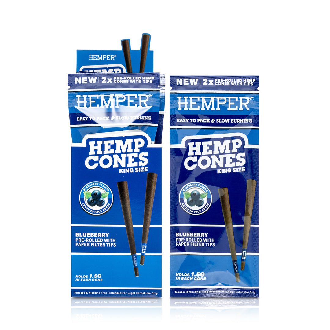 King Size Pre - Rolled Hemp Cones - HEMPER - 