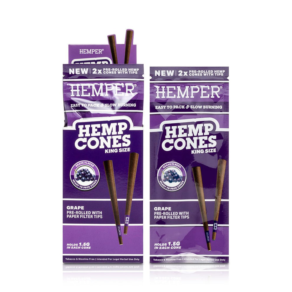King Size Pre - Rolled Hemp Cones - HEMPER - 17