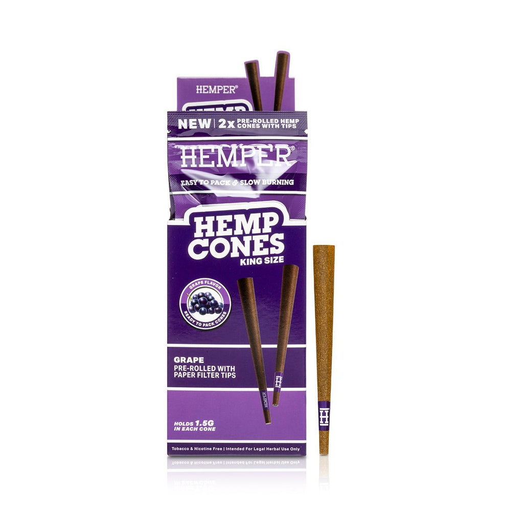 King Size Pre - Rolled Hemp Cones - HEMPER - 11