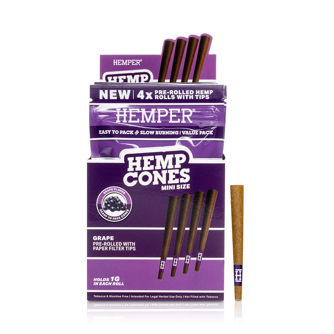 Mini Size Pre - Rolled Hemp Cones - HEMPER - 