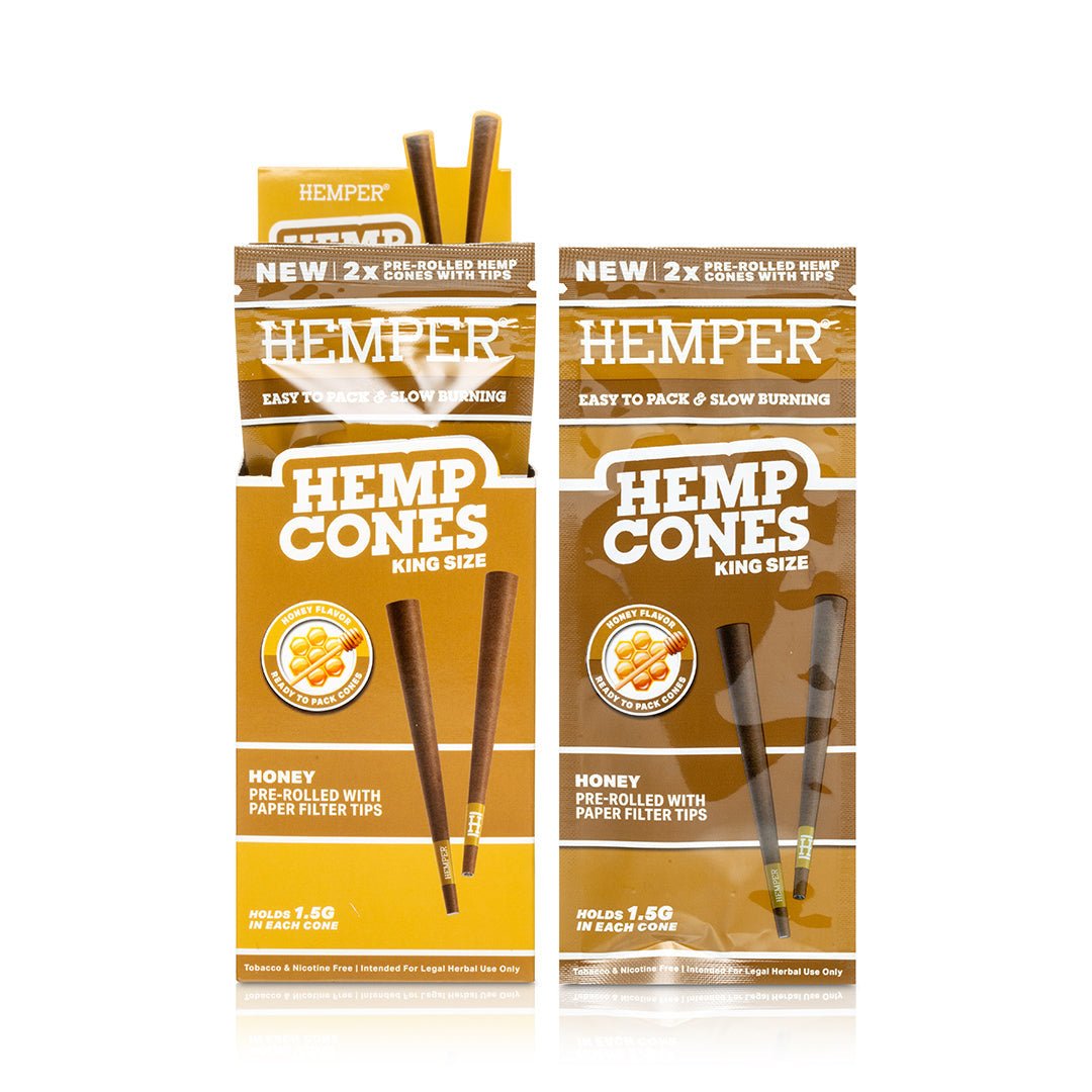 King Size Pre - Rolled Hemp Cones - HEMPER - 