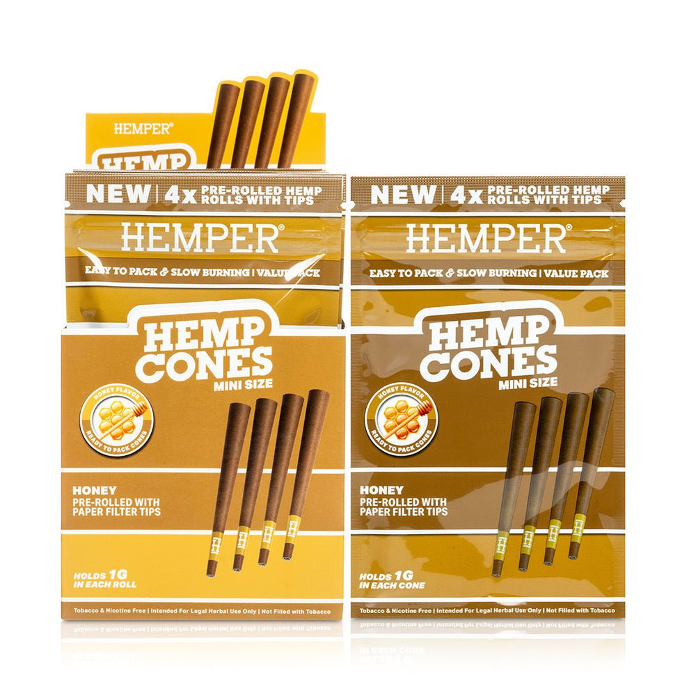 Mini Size Pre - Rolled Hemp Cones - HEMPER - 15