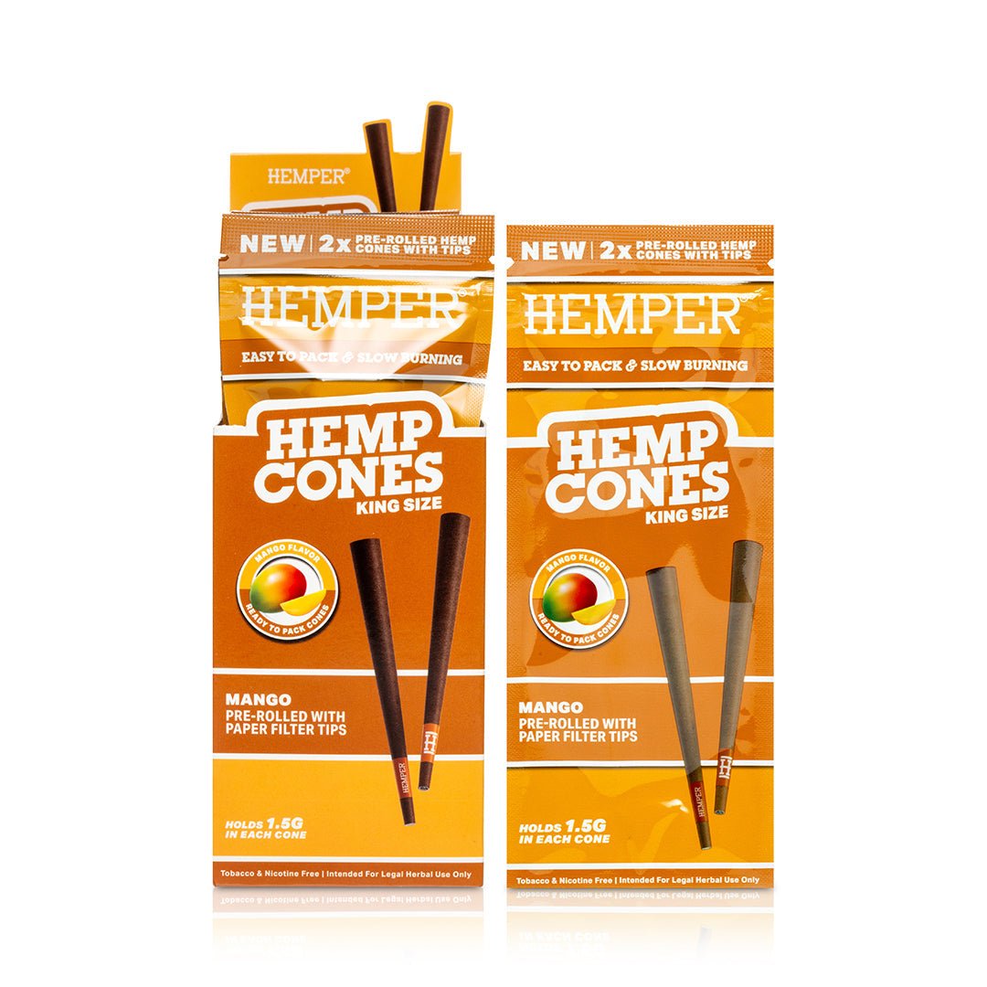 King Size Pre - Rolled Hemp Cones - HEMPER - 