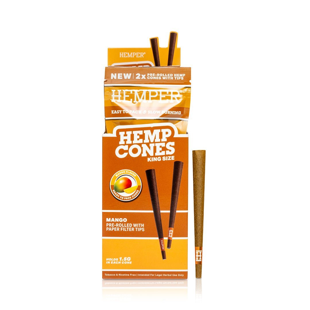 King Size Pre - Rolled Hemp Cones - HEMPER - 