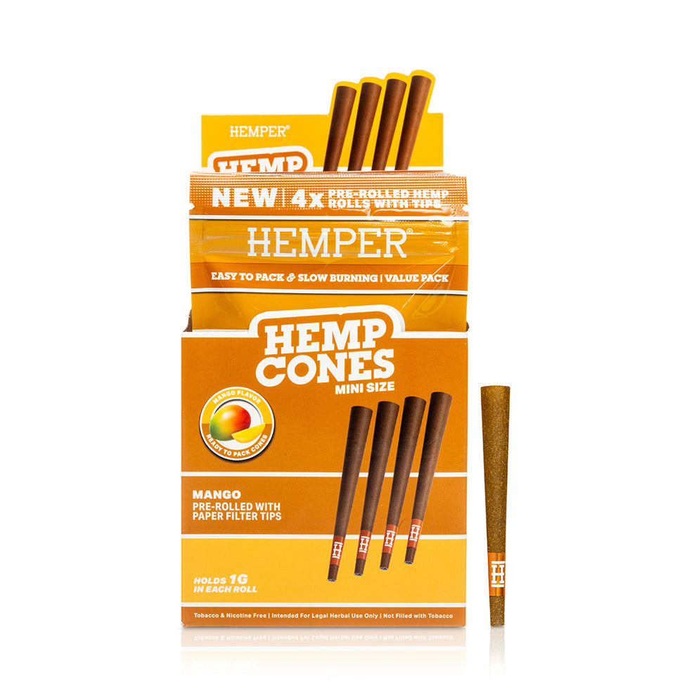 HEMPER Mini Hemp Cones - Mango Flavor - 5
