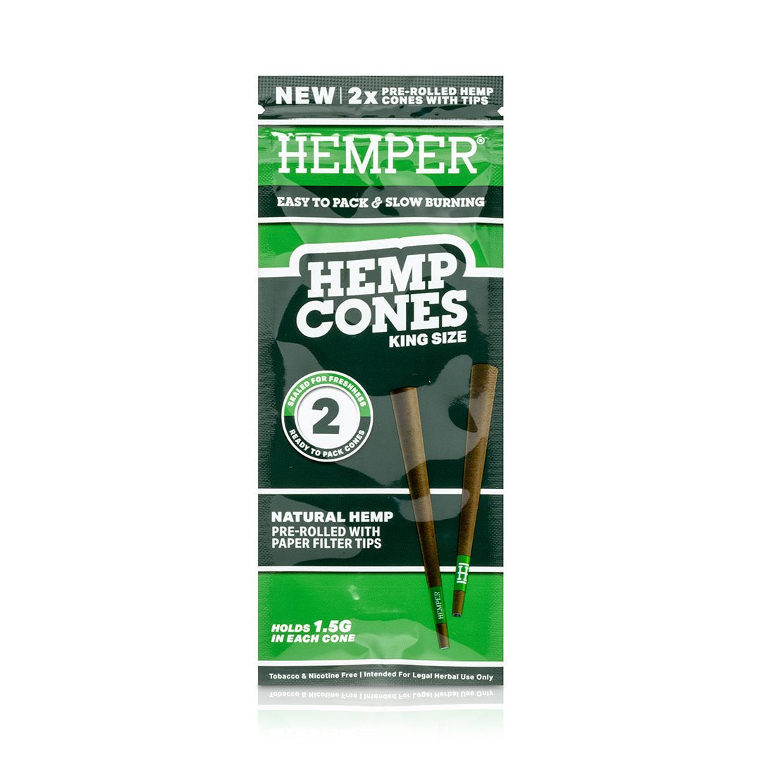 King Size Pre - Rolled Hemp Cones - HEMPER - 