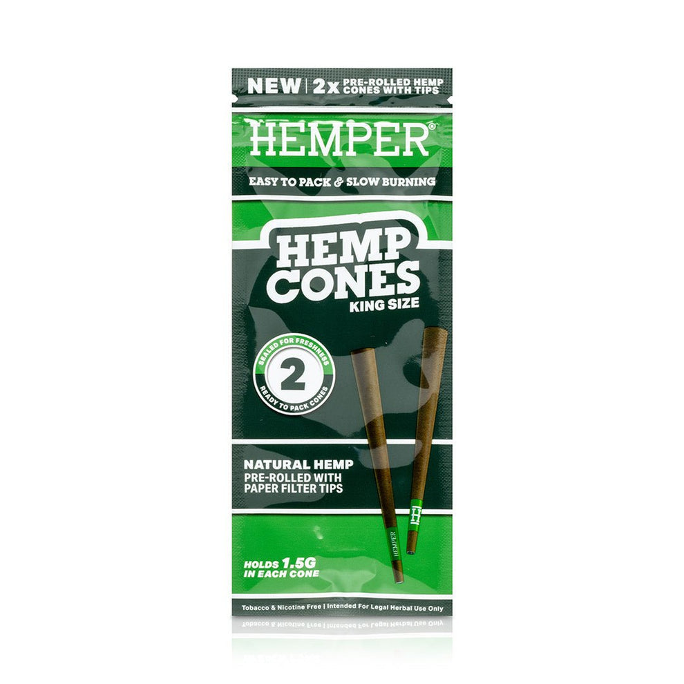 King Size Pre - Rolled Hemp Cones - HEMPER - 7