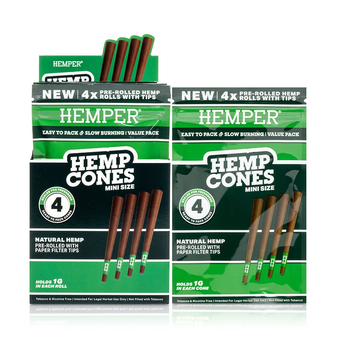 Mini Size Pre - Rolled Hemp Cones - HEMPER - 