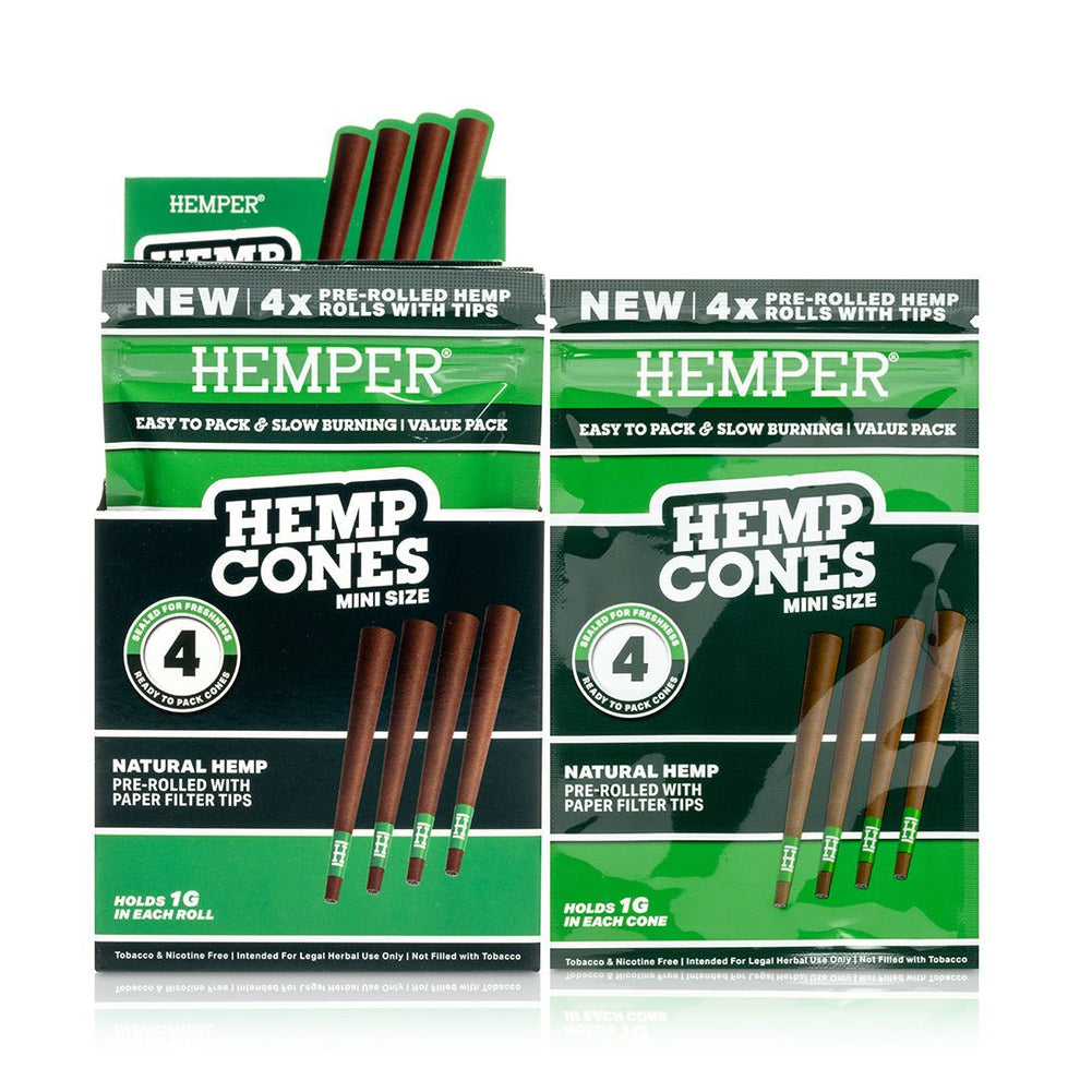 Mini Size Pre - Rolled Hemp Cones - HEMPER - 13