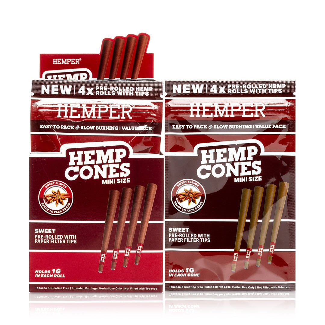 Mini Size Pre - Rolled Hemp Cones - HEMPER - 