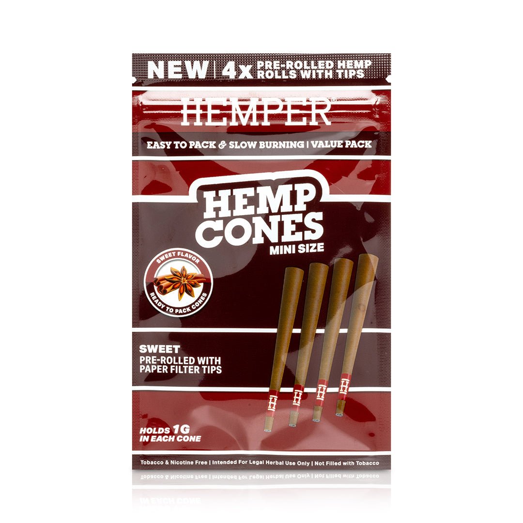 Mini Size Pre - Rolled Hemp Cones - HEMPER - 
