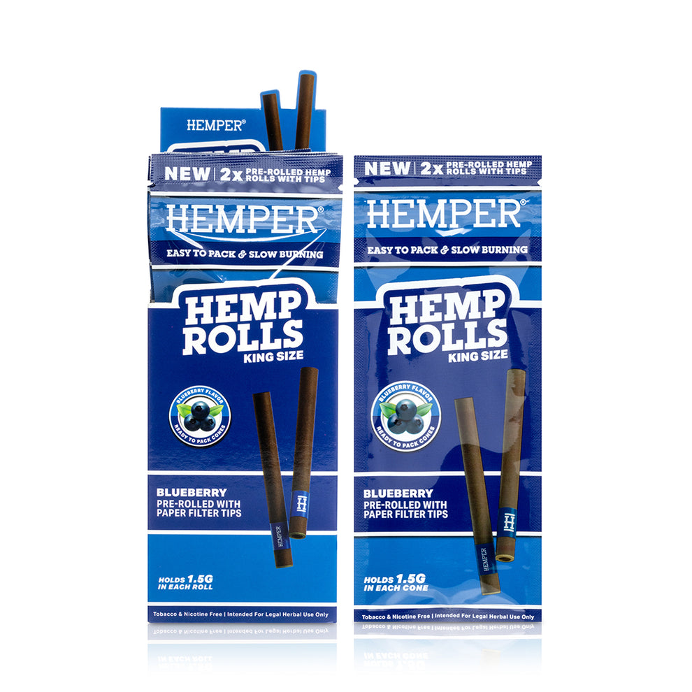 HEMPER King Size Blueberry Flavored Hemp Rolls - 2