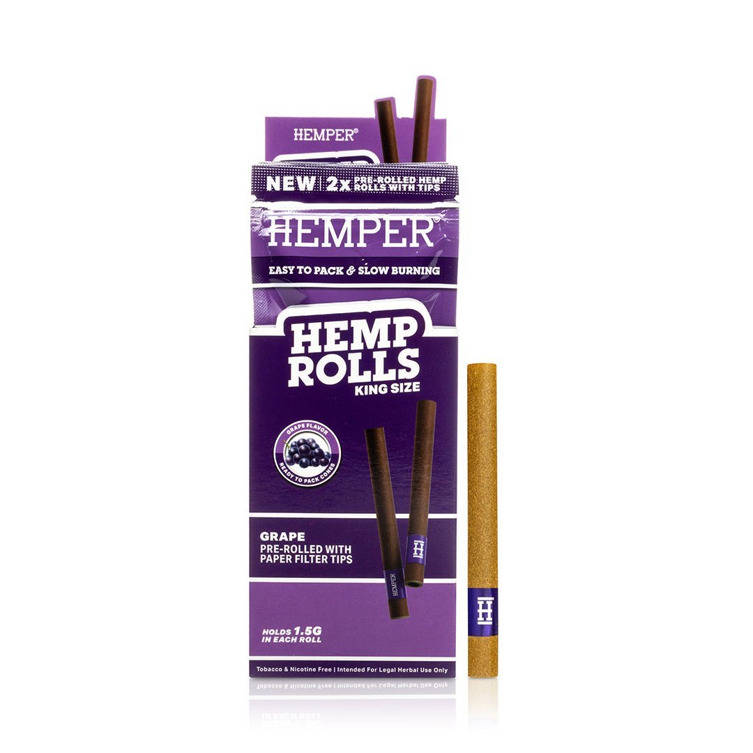 King Size Pre - Rolled Hemp Rolls - HEMPER - 