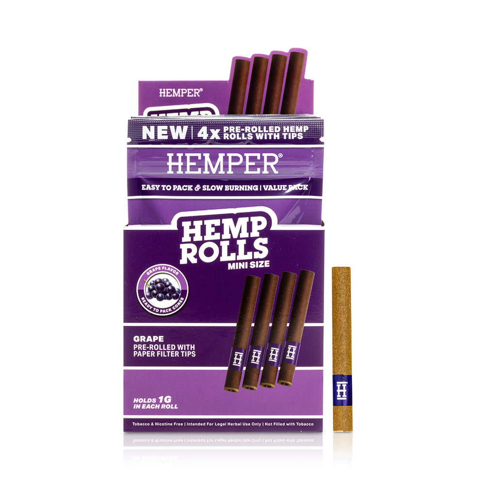 HEMPER Mini Hemp Rolls - Grape Flavor - 3