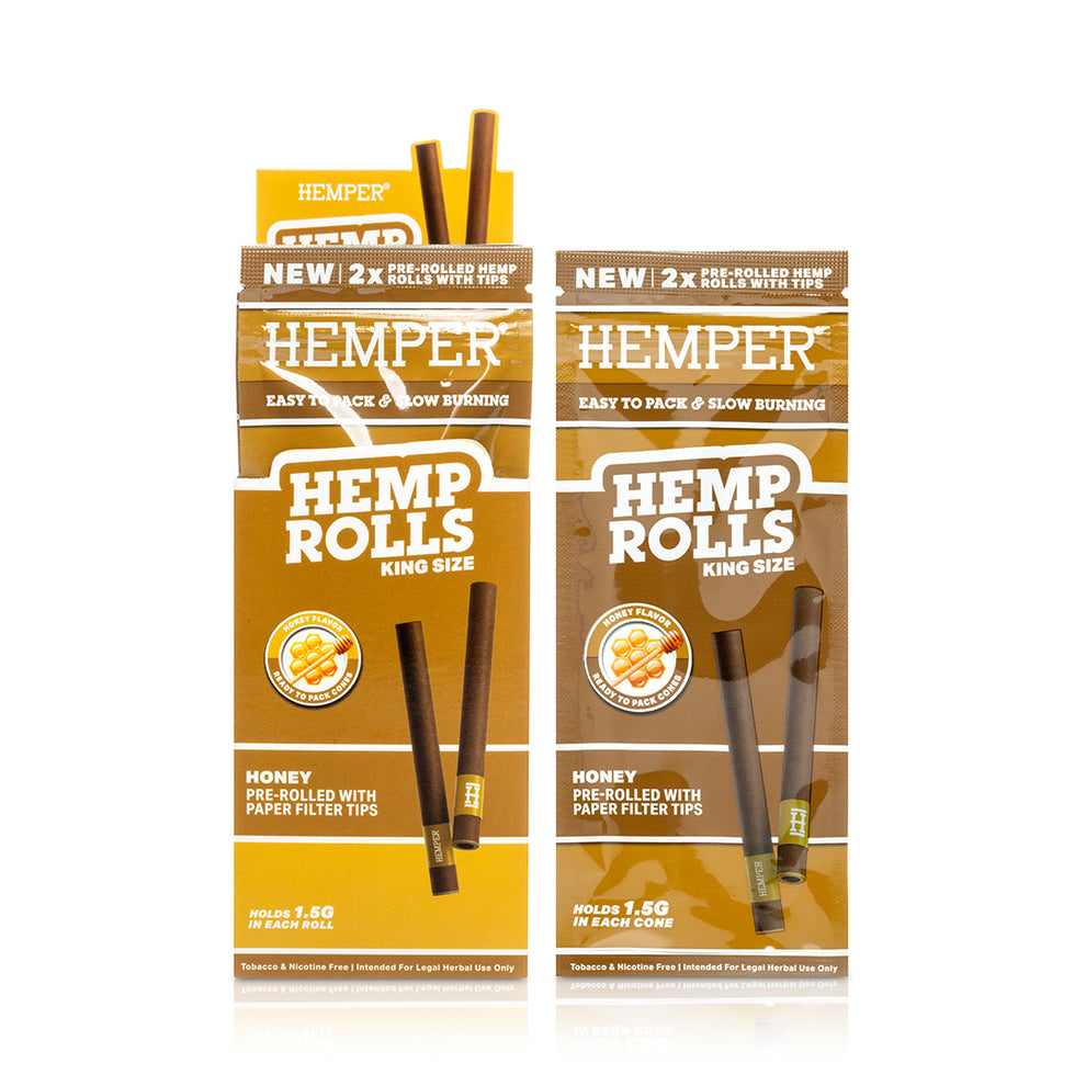 HEMPER King Size Honey Flavored Hemp Rolls - 4
