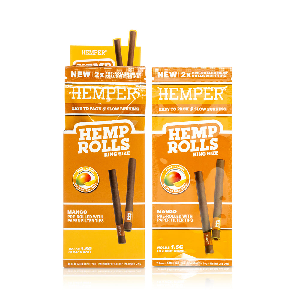 HEMPER King Size Mango Flavored Hemp Rolls - 5