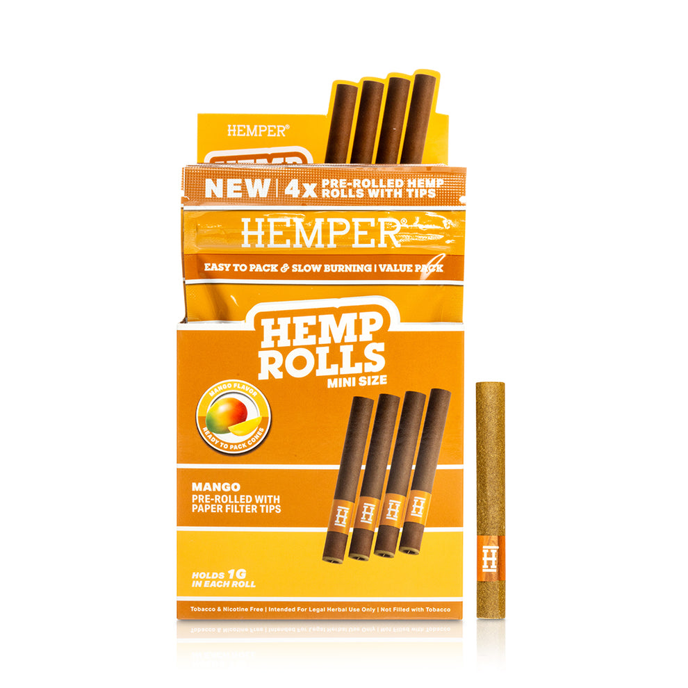 HEMPER Mini Hemp Rolls - Mango Flavor - 5