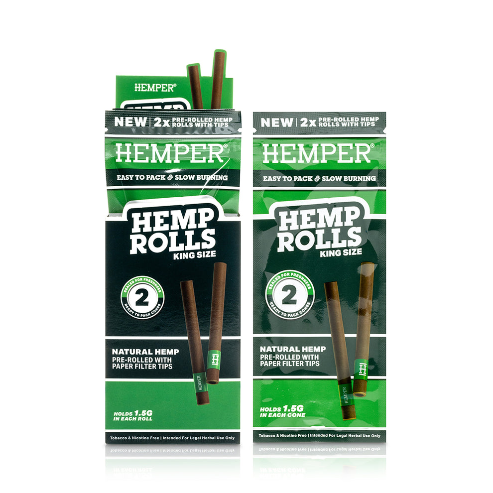 HEMPER King Size Unflavored Hemp Rolls - 1